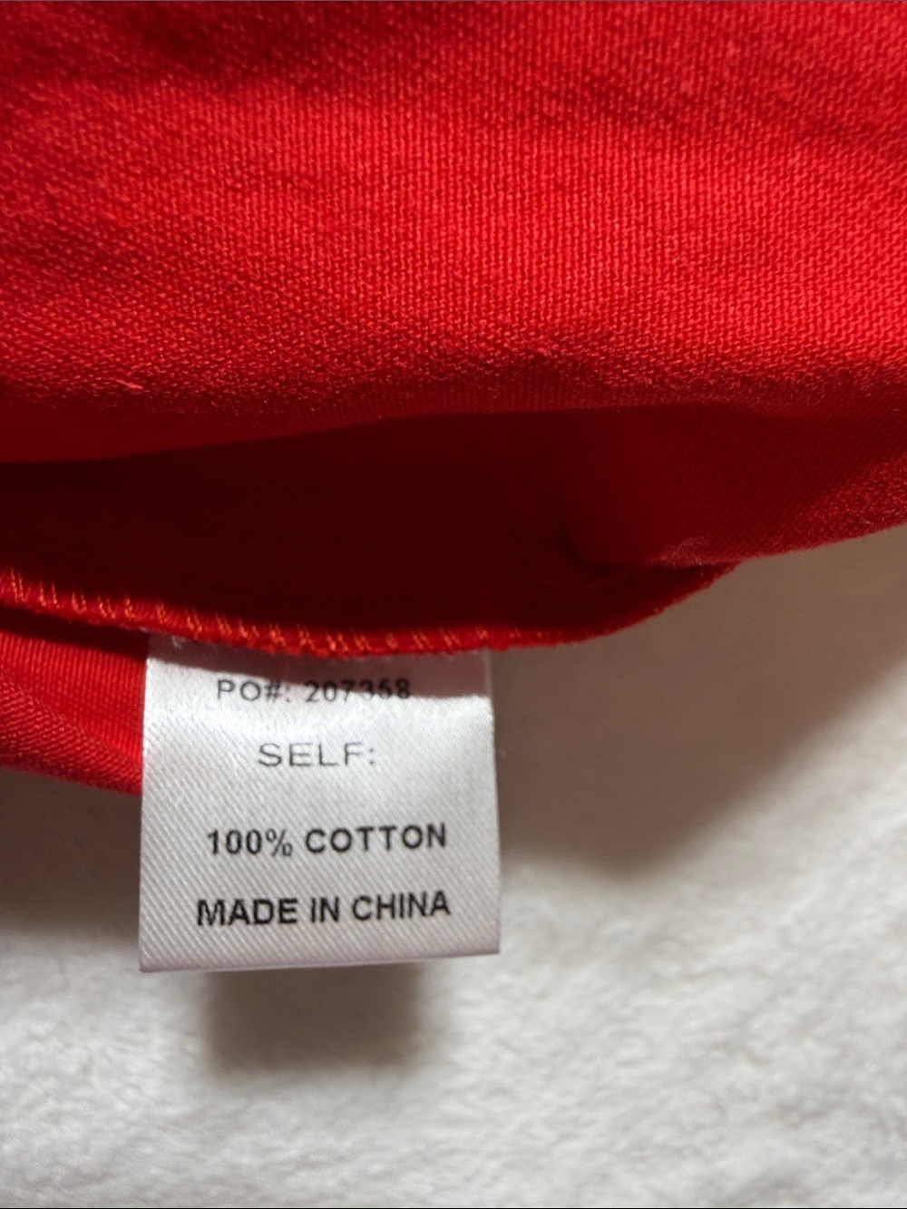 BiBi Cherry Red Tiered Cotton Dress with White Piping Trim - Picture 5 of 8